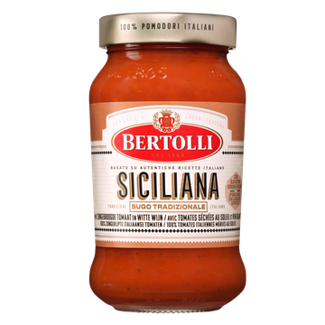Bertolli Pastasaus Siciliana met Zongedroogde Tomaat 400g