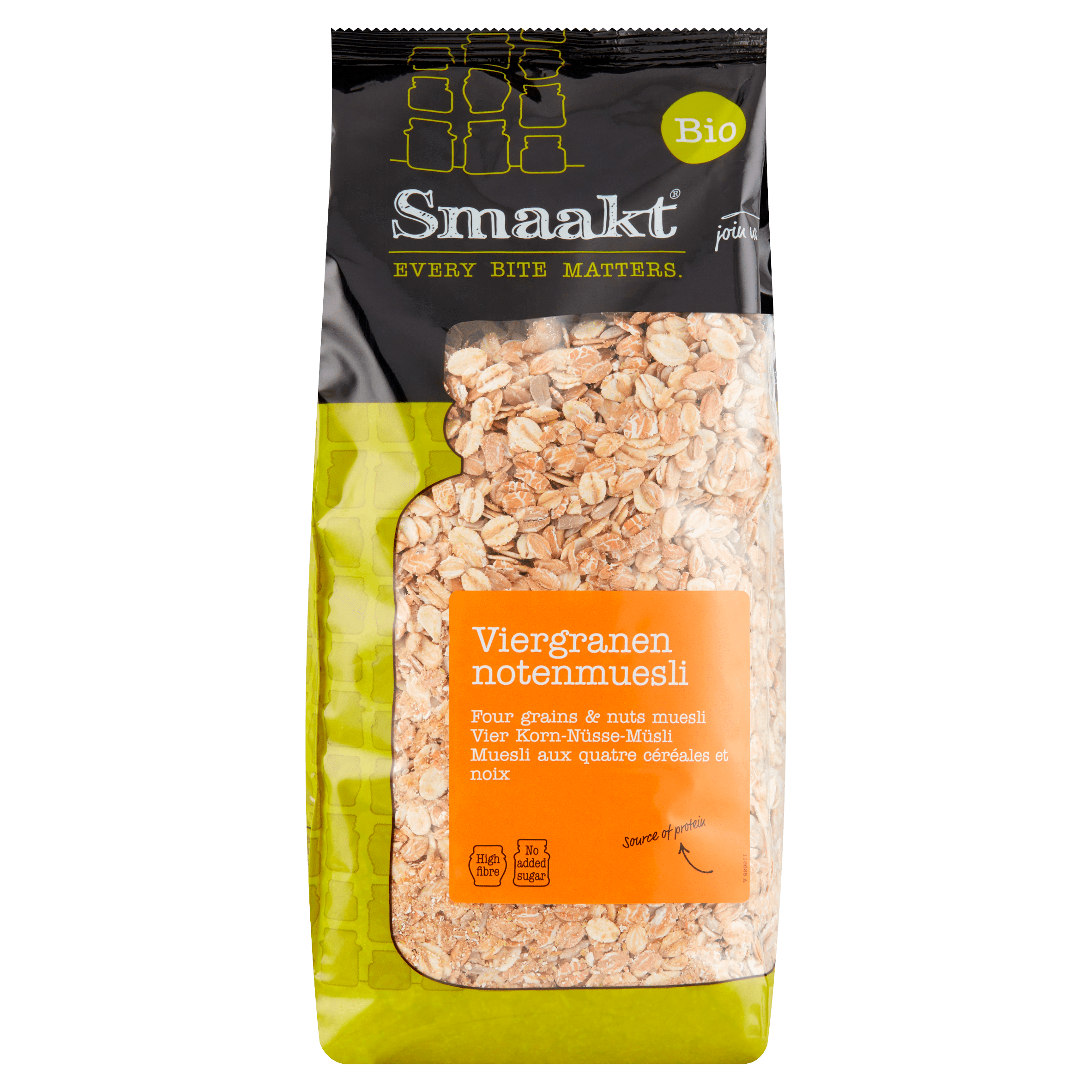 Smaakt Viergranen notenmuesli biologisch