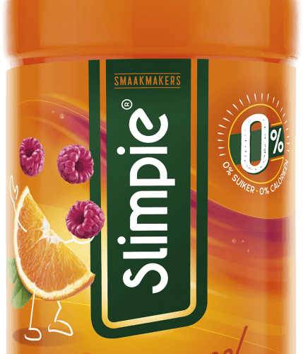Slimpie Limonadesiroop sinaasappel-framboos