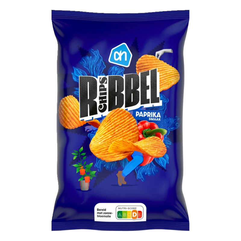 AH Ribbelchips paprika