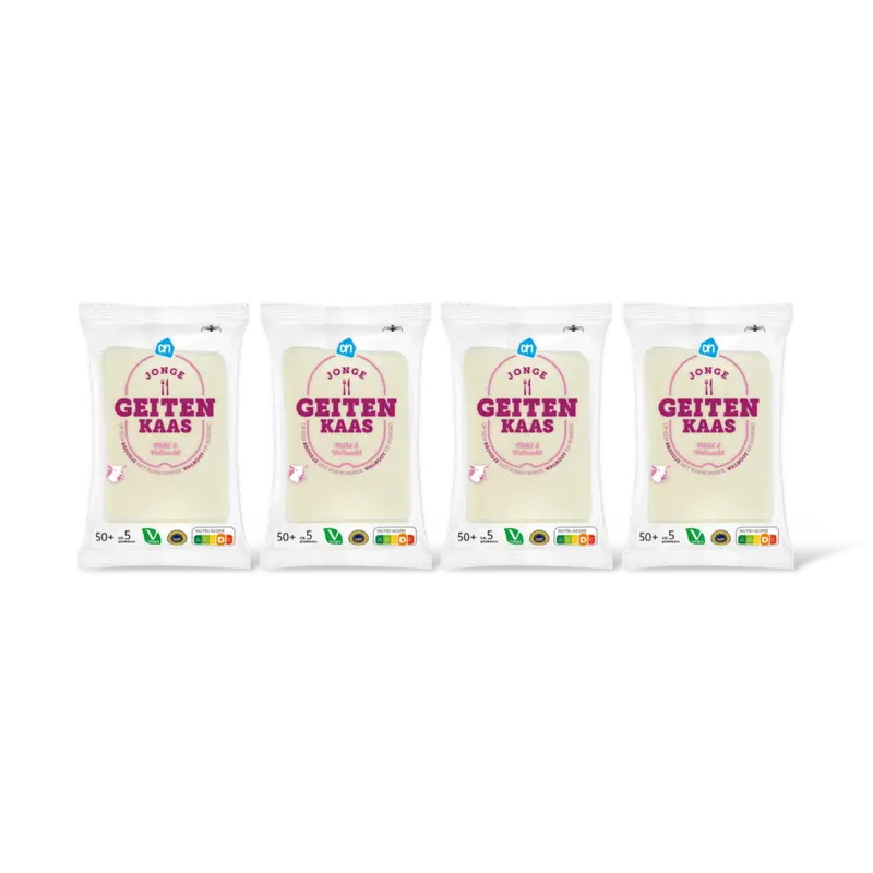 AH Jonge geitenkaas 50+ plakken 4-pack