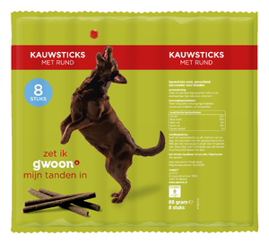 G'woon Hond Kauwstick Rund
