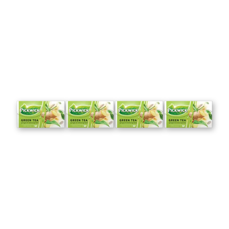 Pickwick Ginger & lemongrass groene thee 4-pack
