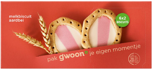 G'woon Melkbiscuit Aardbei