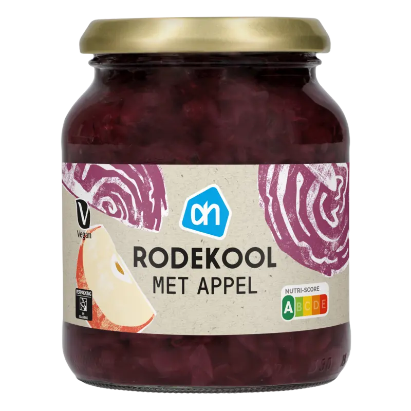 AH Rode kool met appel