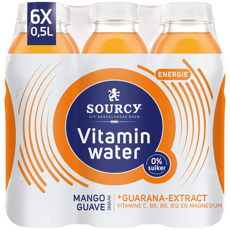 Sourcy Vitaminwater mango guave 6-pack