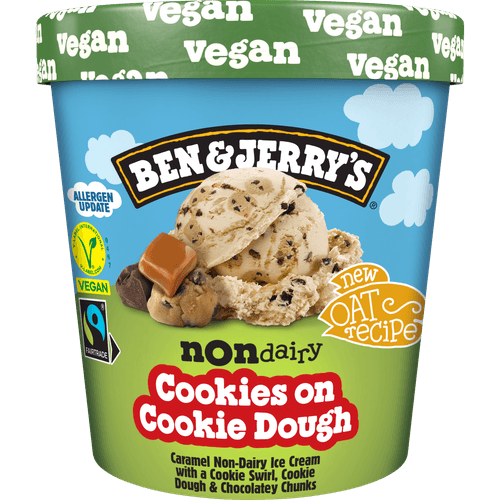 Ben & Jerry's Cookies on cookie dough non dairy