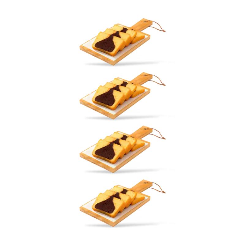 AH Roomboter cakeplakjes marmer 4-pack