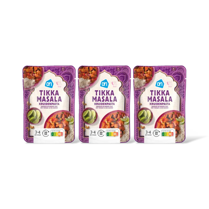 AH Tikka masala kruidenpasta 3-pack