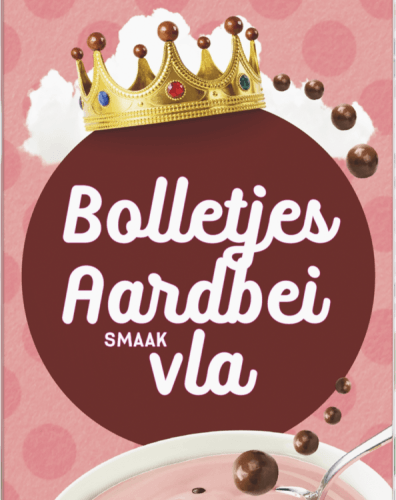 Melkunie Vla bolletjes aardbei