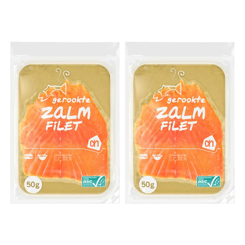 AH Gerookte zalmfilet 2-pack