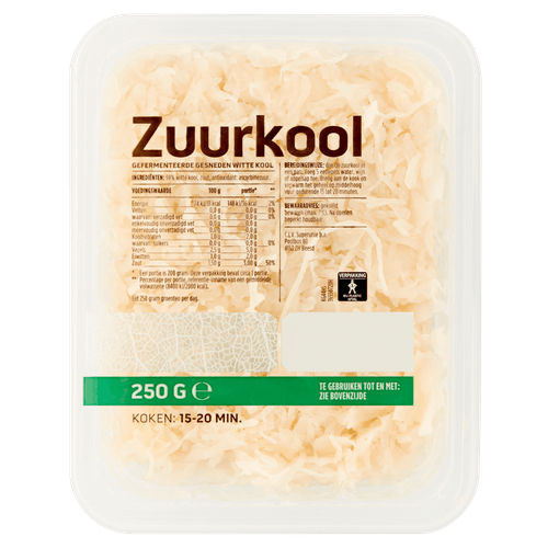 Zuurkool vatvers kleinverpakking