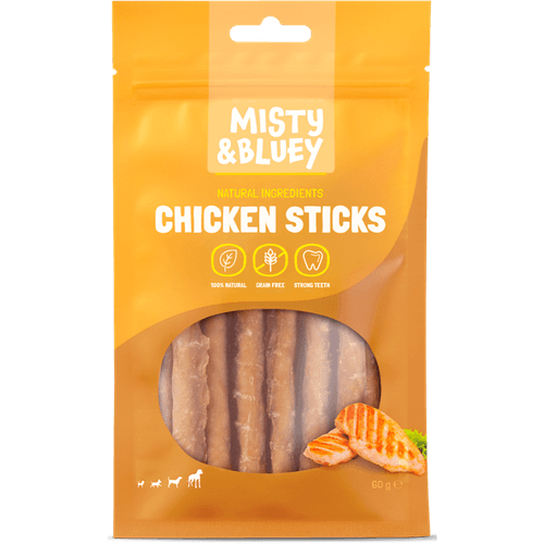 Misty & Bluey Hondensnacks chicken sticks 6 st.