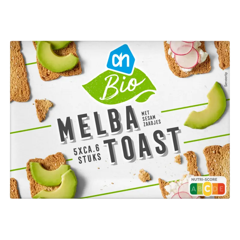 AH Biologisch Melba toast met sesamzaadjes