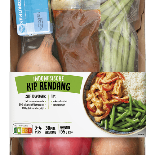 Verspakket kip rendang