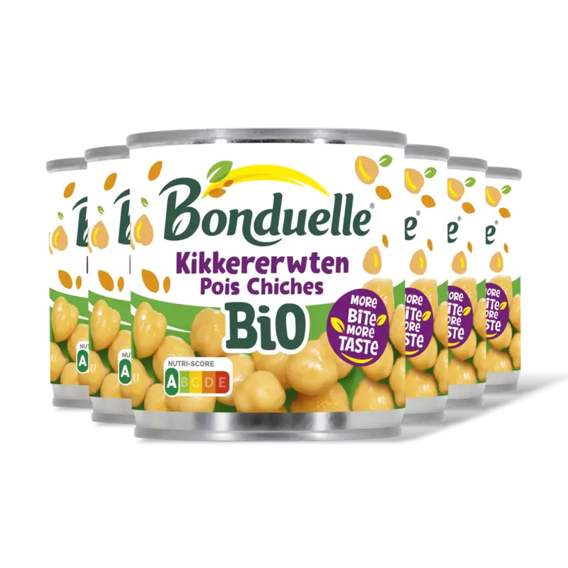 Bonduelle Bonduelle Kikkererwten bio 6-pack