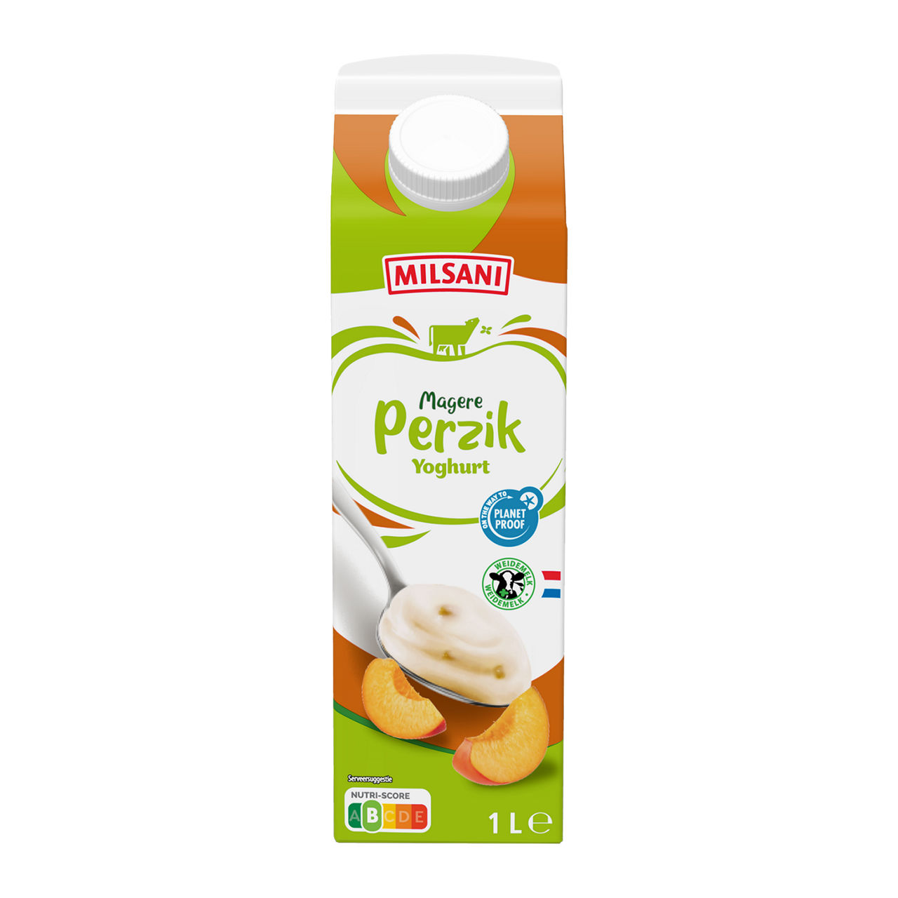 Magere perzikyoghurt