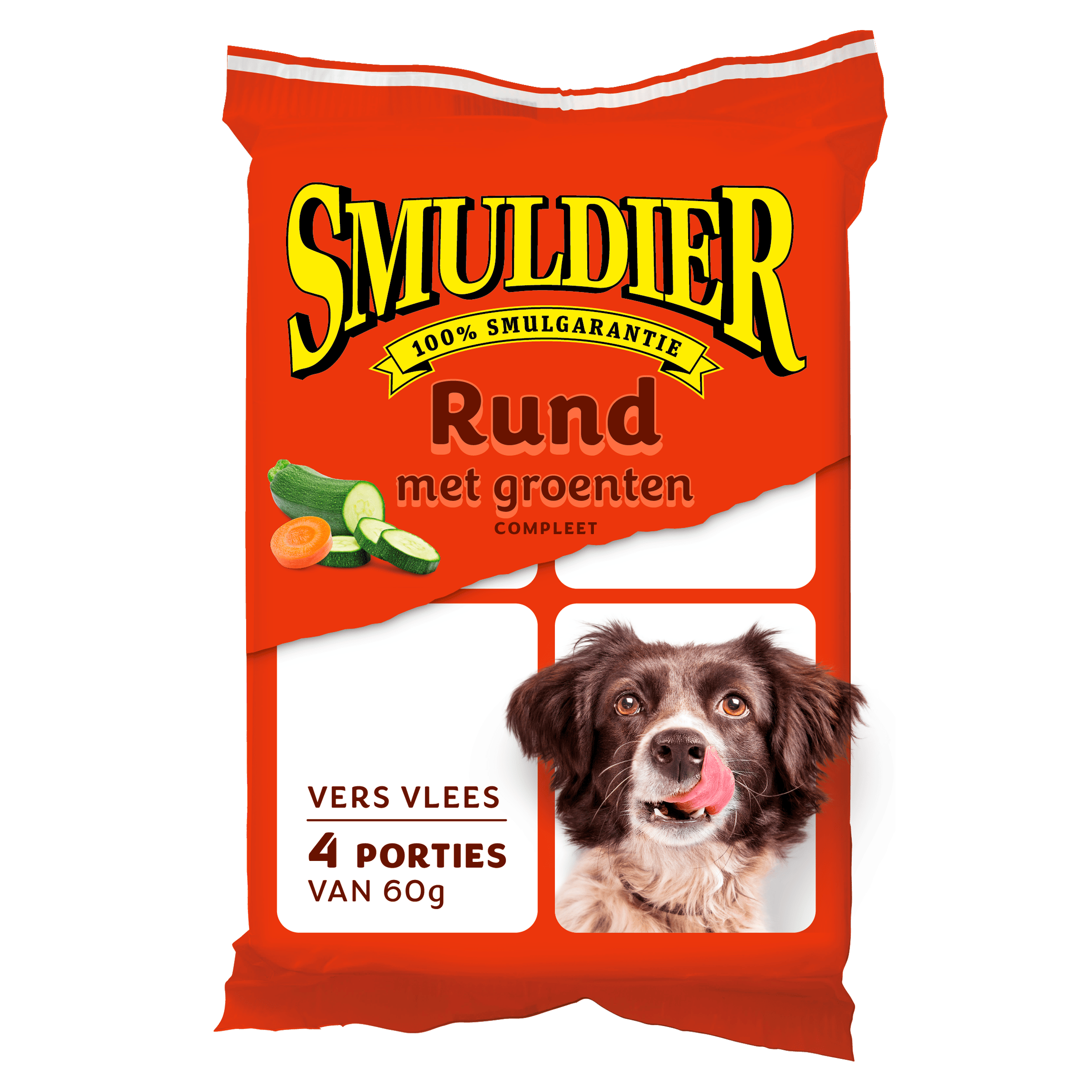 Smuldier rund met groenten 4x60 gram