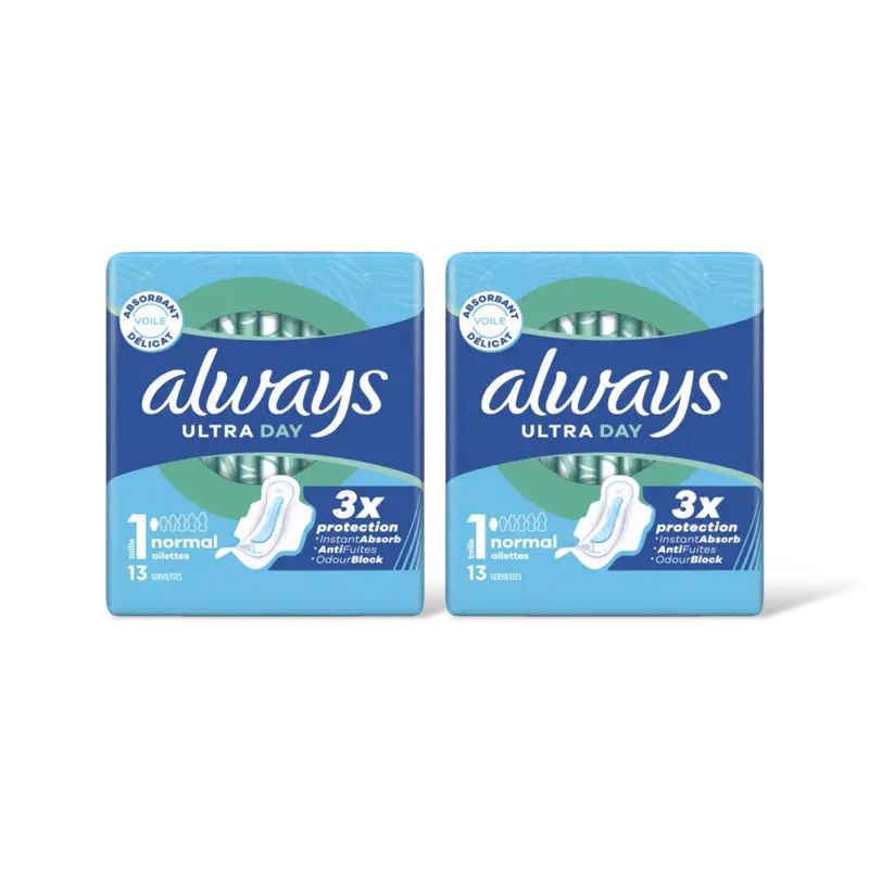Always Ultra day normal wings maandverband 2pk
