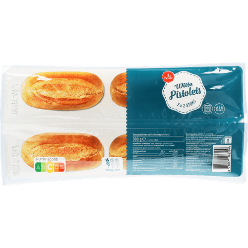 1 de Beste Pistolets wit 4 stuks