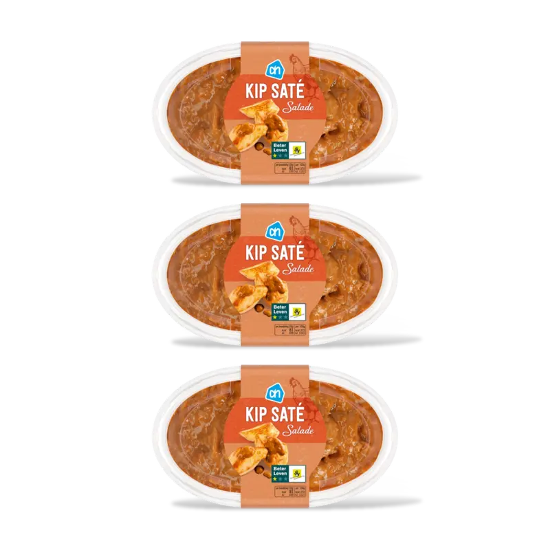 AH Kip sate salade 3-pack