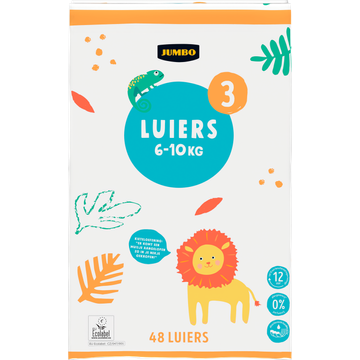 Jumbo Luiers Maat 3 6-10 kg 48 Stuks