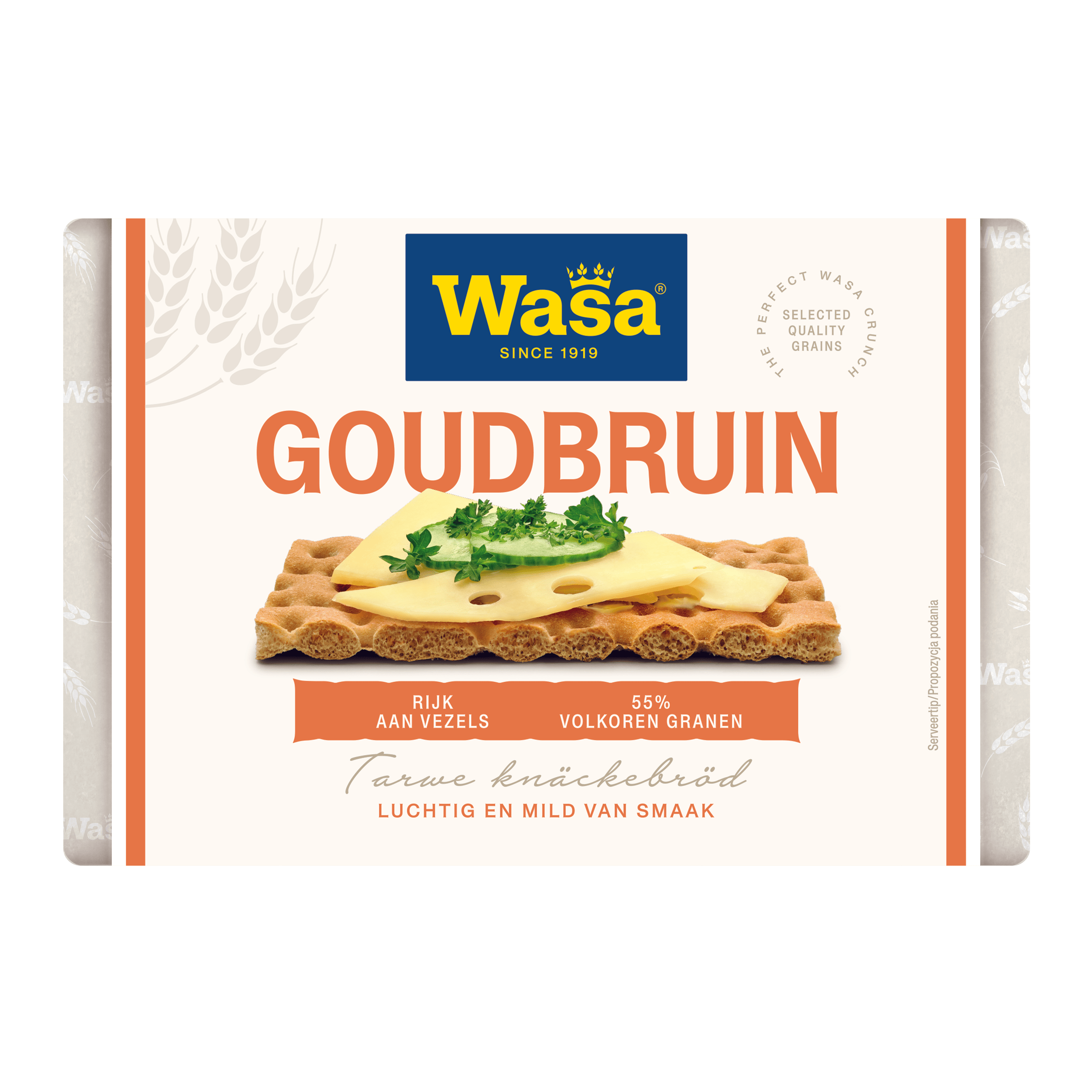 Wasa Knäckebröd Goudbruin 18 stuks