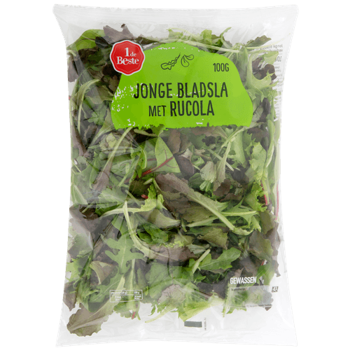1 de Beste Jonge bladsla met rucola