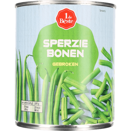 1 de Beste Sperziebonen gebroken