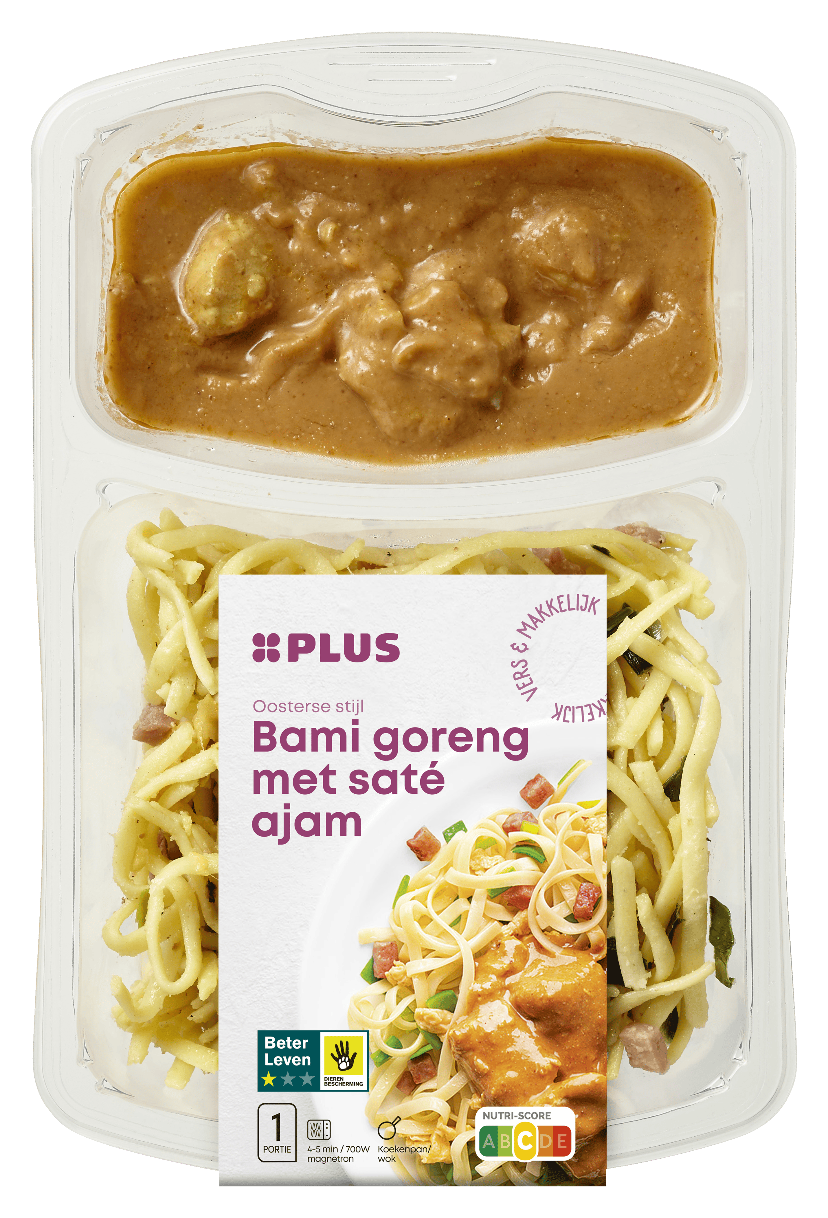 PLUS Bami Goreng met Saté Ajam