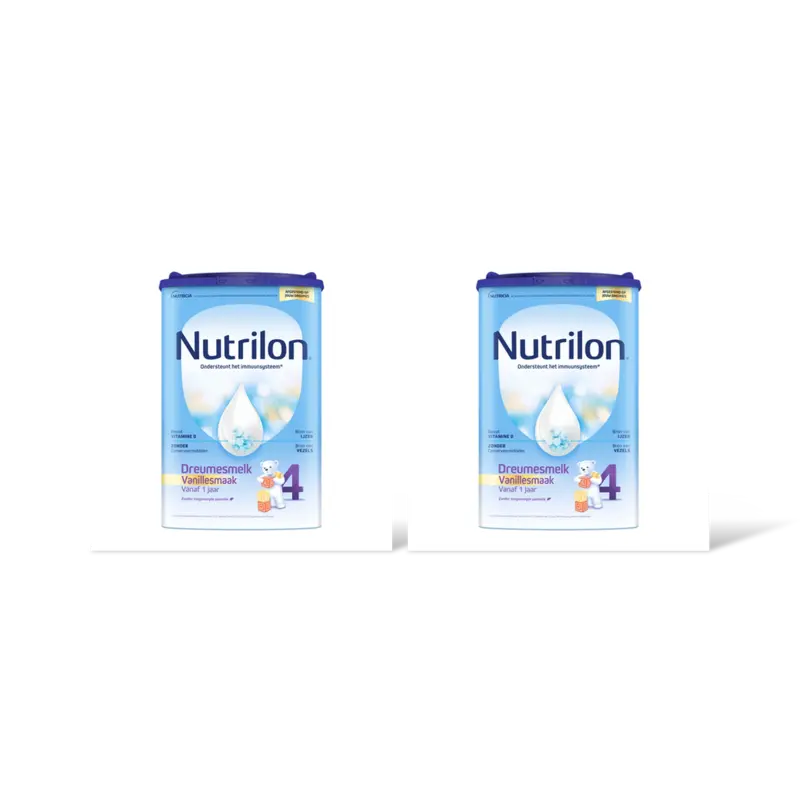 Nutrilon 4 dreumesmelk vanille 1+ jaar 2-pack