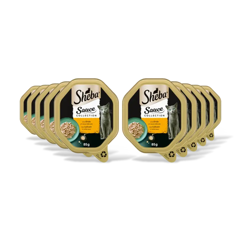 Sheba Mini filets met kalkoen in saus 10-pack