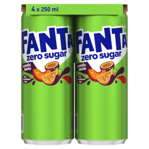 Fanta Zero Exotic 4x250ml Blik