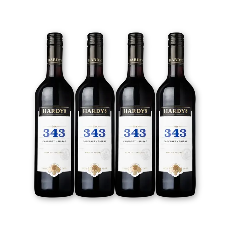 Hardys Hardys Bin 343 Cab Shiraz 4 flessen