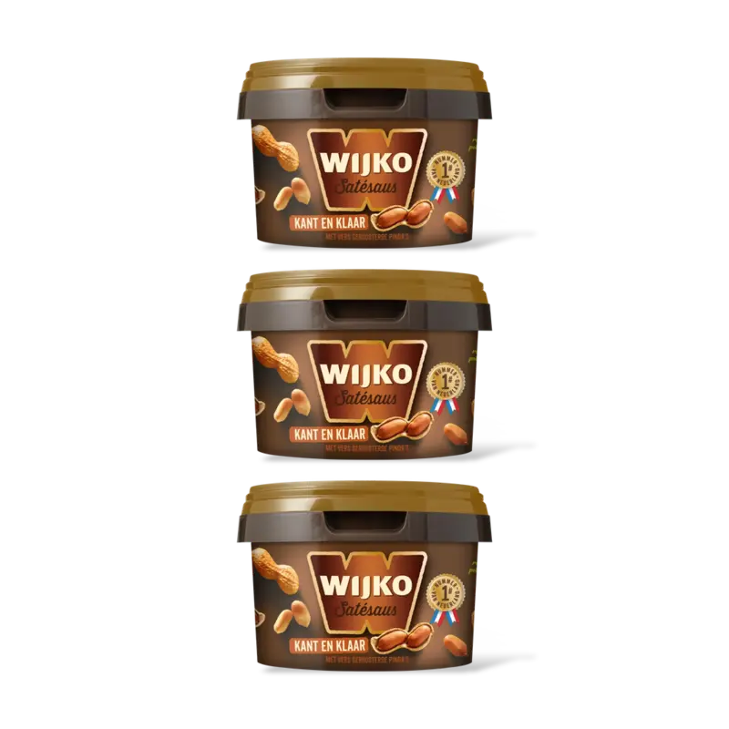 Wijko Satesaus kant en klaar 3-pack