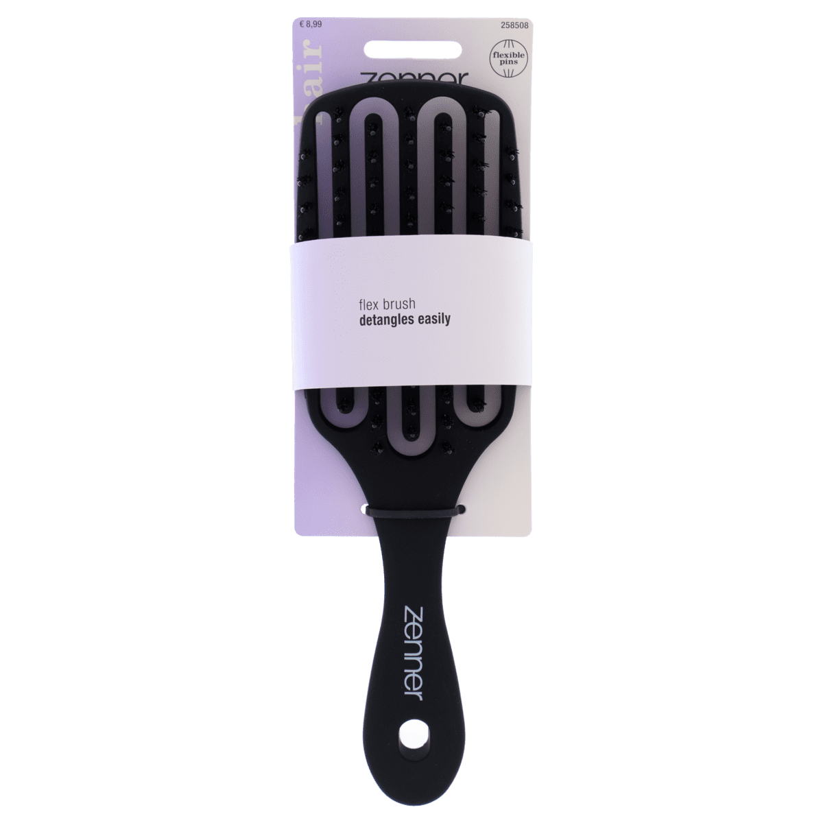 Zenner Haarborstel Flex Duo-Pins Paddle