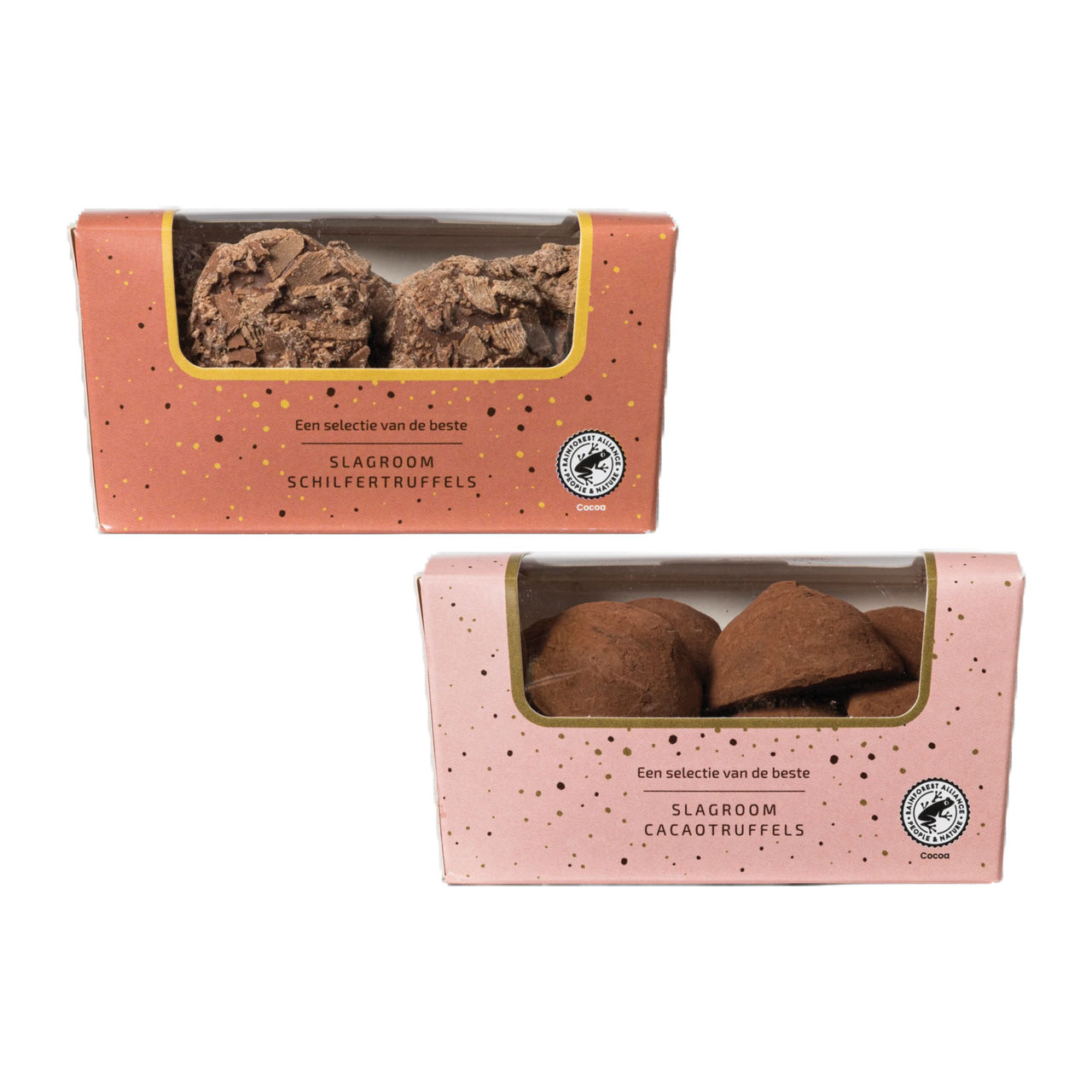 Slagroom of praline truffels