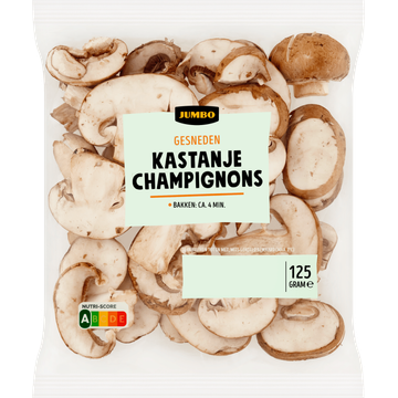 Jumbo Gesneden Kastanjechampignons 125 g