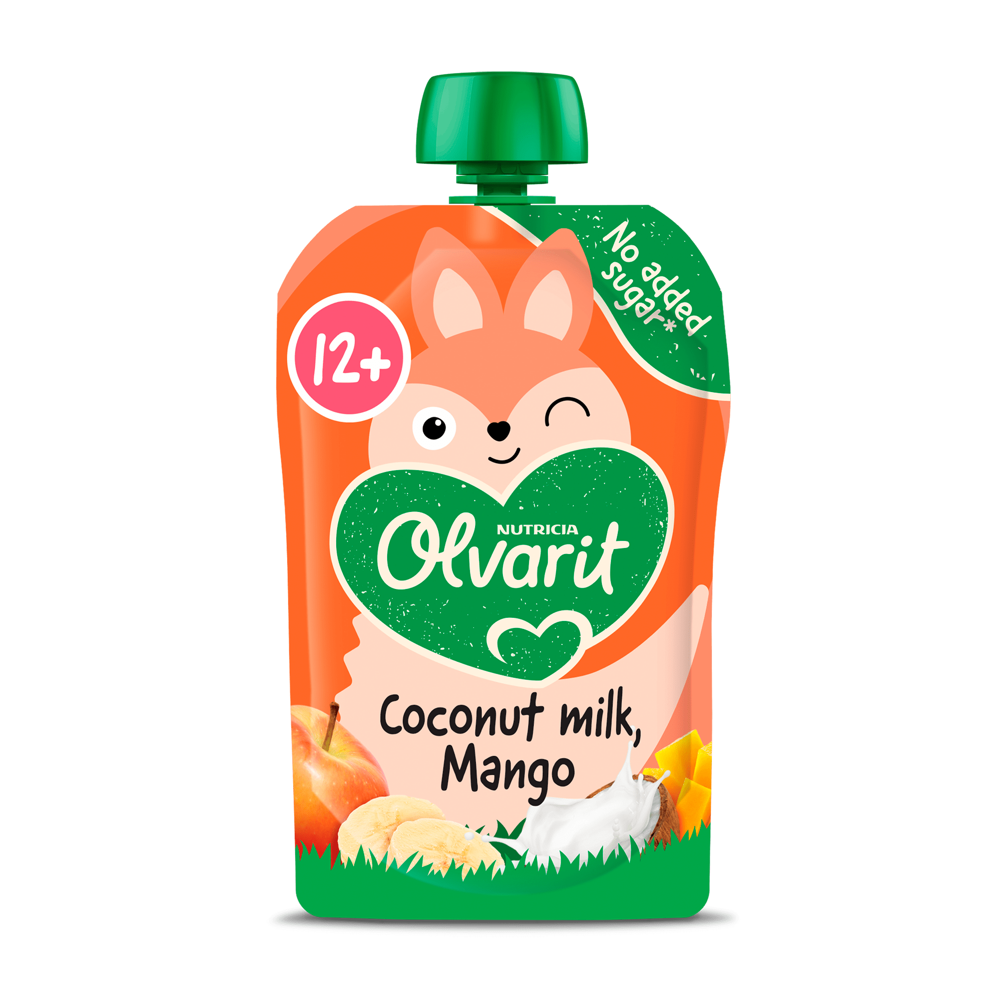 Olvarit 12+mnd Knijpfruit Kokosmelk Mango