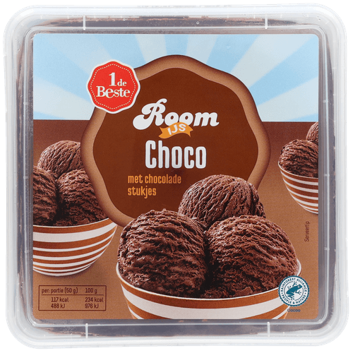 1 de Beste Roomijs chocolade