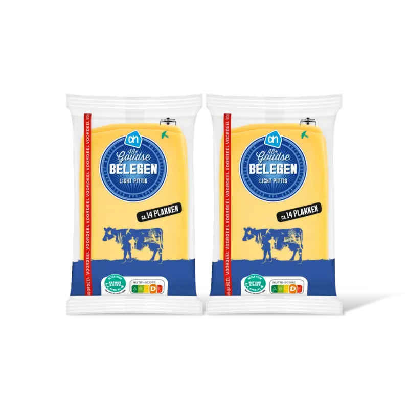 AH Goudse belegen 48+ plakken groot 2-pack