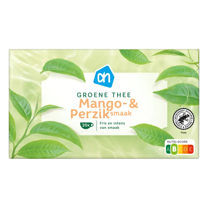 AH Groene thee mango & perziksmaak