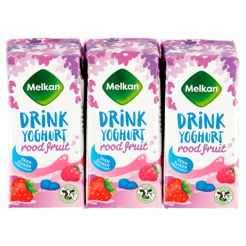 Melkan Drinkyoghurt rode vruchten
