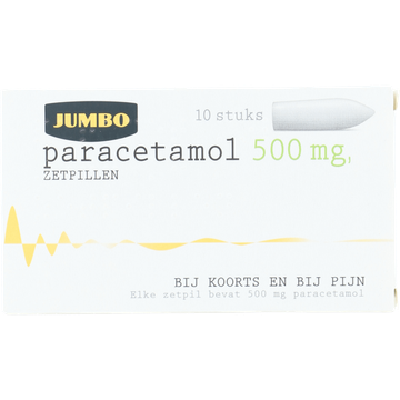 Jumbo Paracetamol 500mg zetpillen