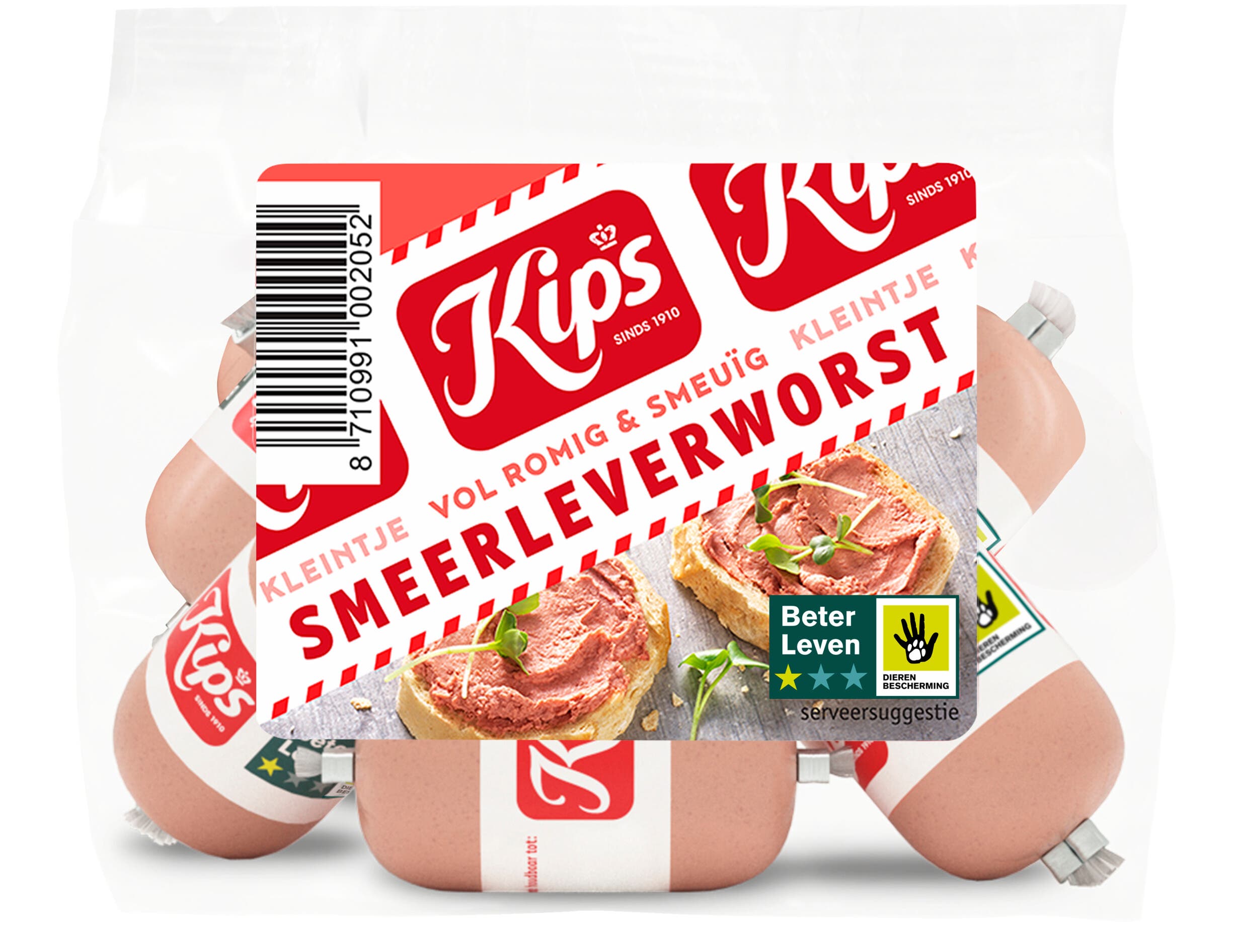 Kleintje smeerleverworst 6 x 20g