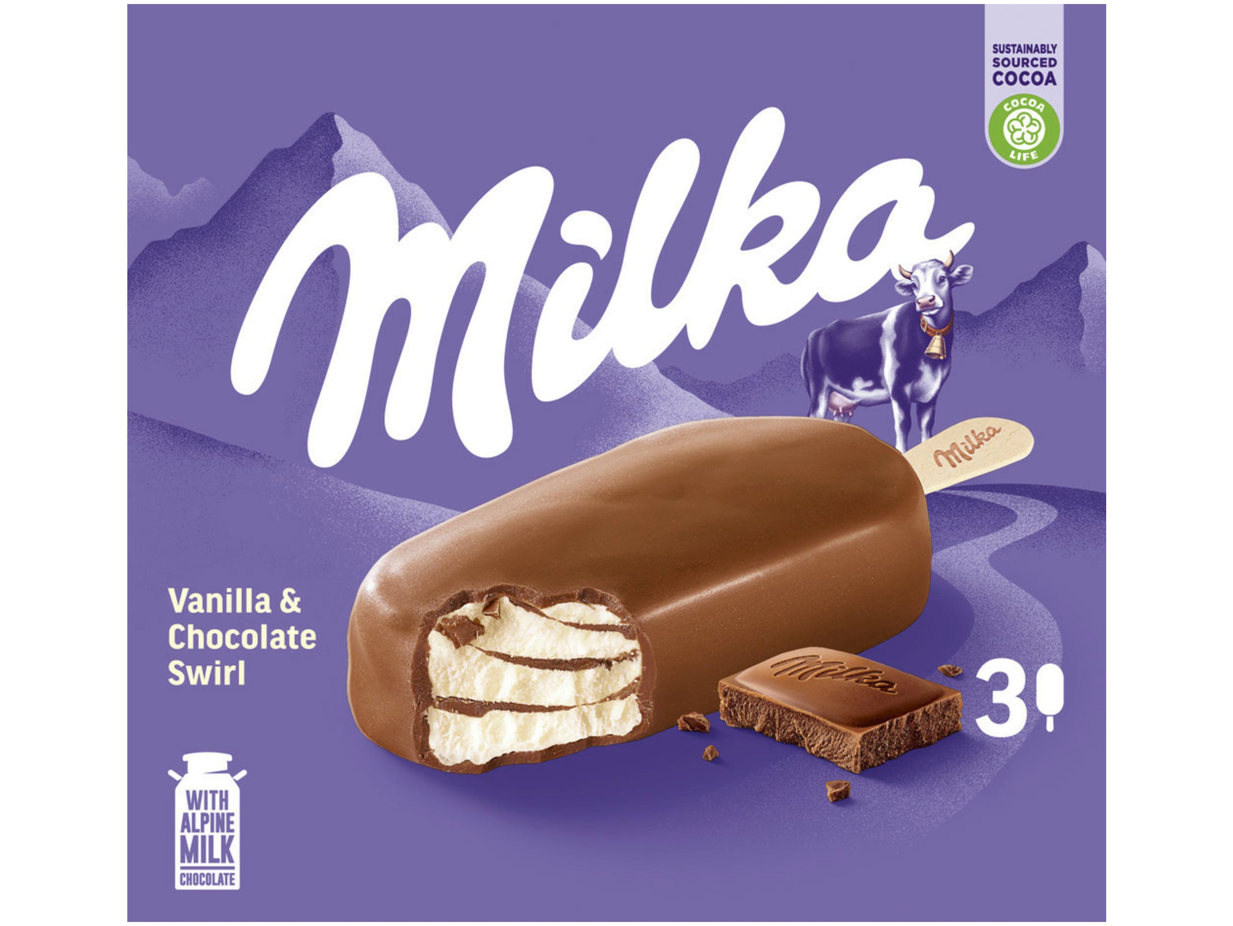 Ijssticks choco vanille