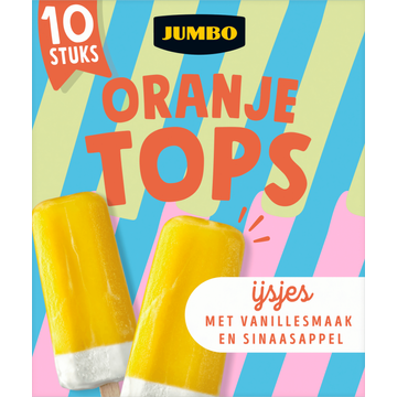 Jumbo Oranje Tops IJsjes 10 Stuks