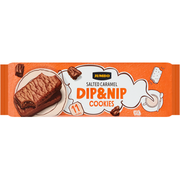 Jumbo Dip&Nip Cookies Salted Caramel 11 Stuks 200 g
