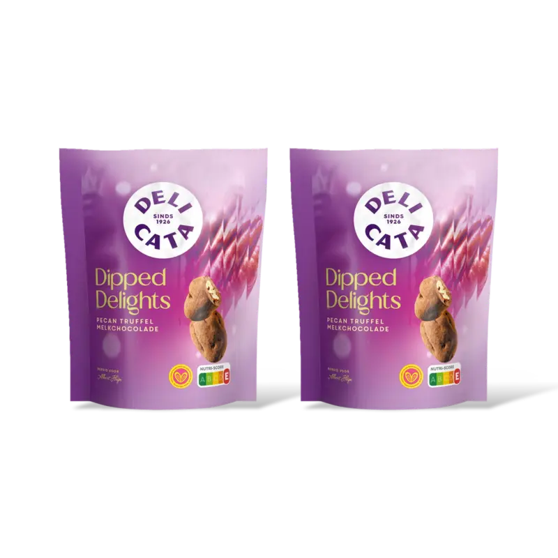 Delicata Dipped delights pecan truffel 2-pack