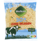 Melkan Geraspte kaas Jong belegen 3+